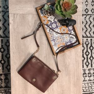 Anne Klein toggle folio crossbody